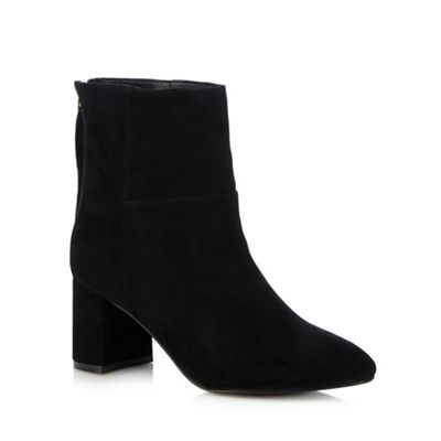 Faith Black 'Bae' high block heel ankle boots